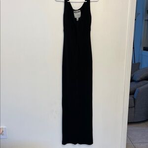 Moschino Elegant Black Maxi Dress